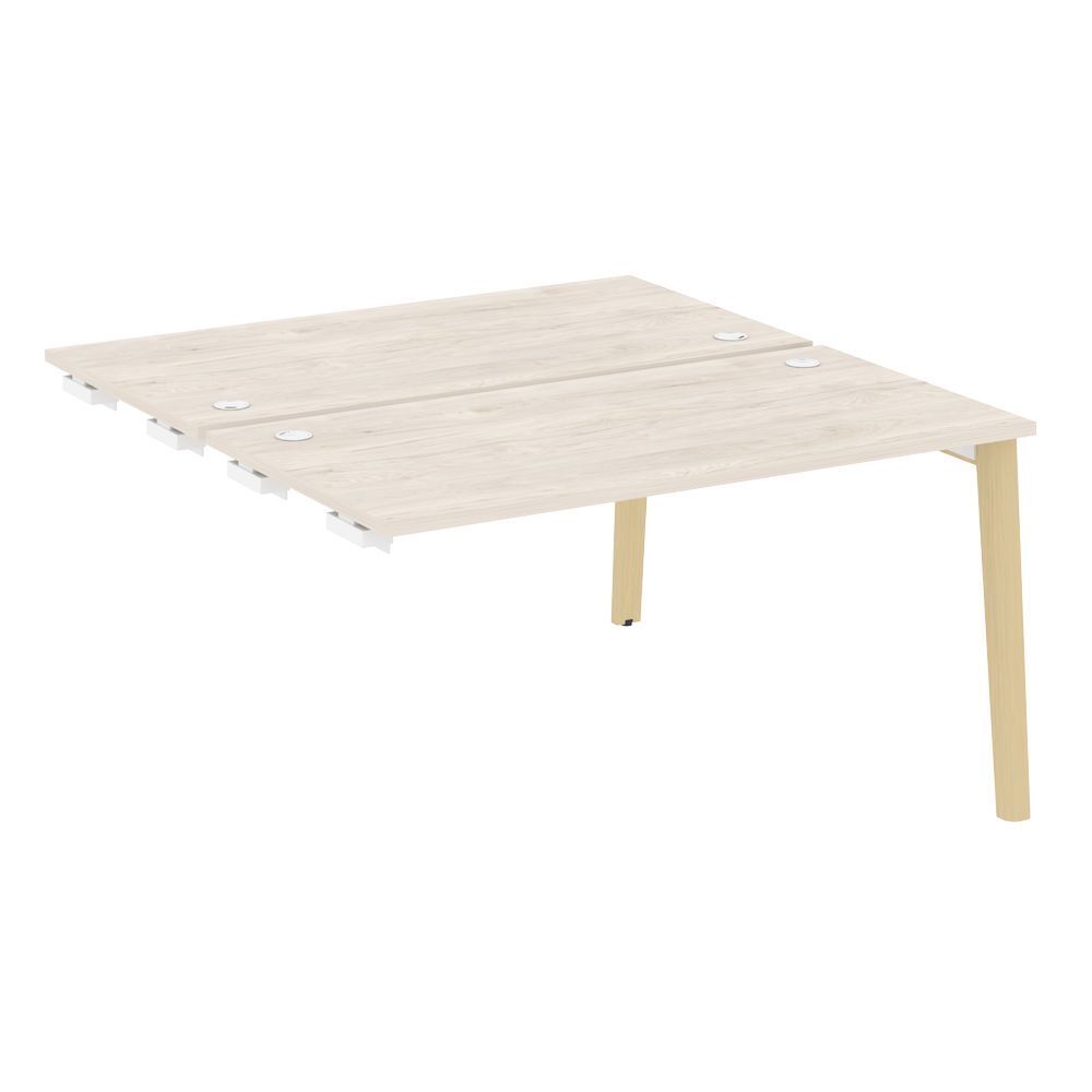 Стол-приставка двойной к опорным элементам (опоры - массив дерева)