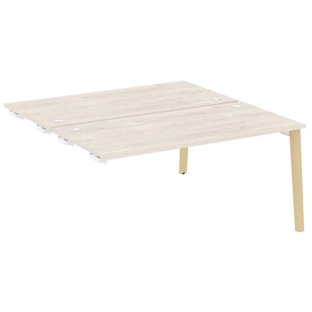 Стол-приставка двойной к опорным элементам (опоры - массив дерева)