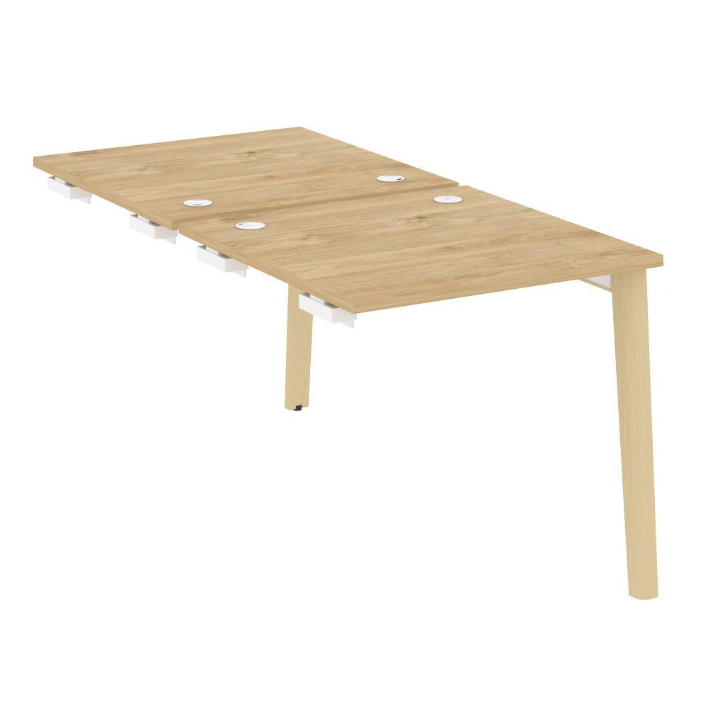 Стол-приставка двойной к опорным элементам (опоры - массив дерева)