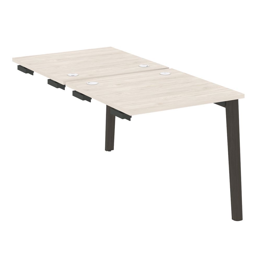 Стол-приставка двойной к опорным элементам (опоры - массив дерева)