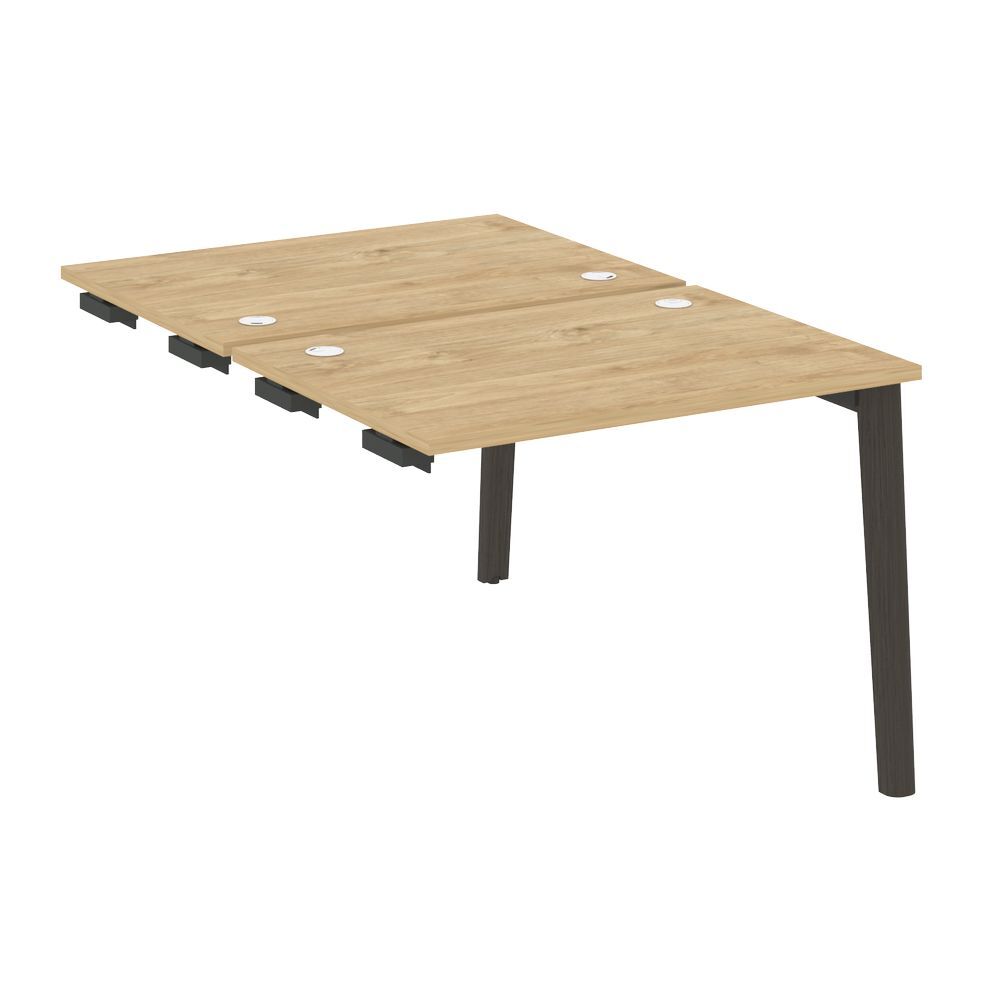 Стол-приставка двойной к опорным элементам (опоры - массив дерева)