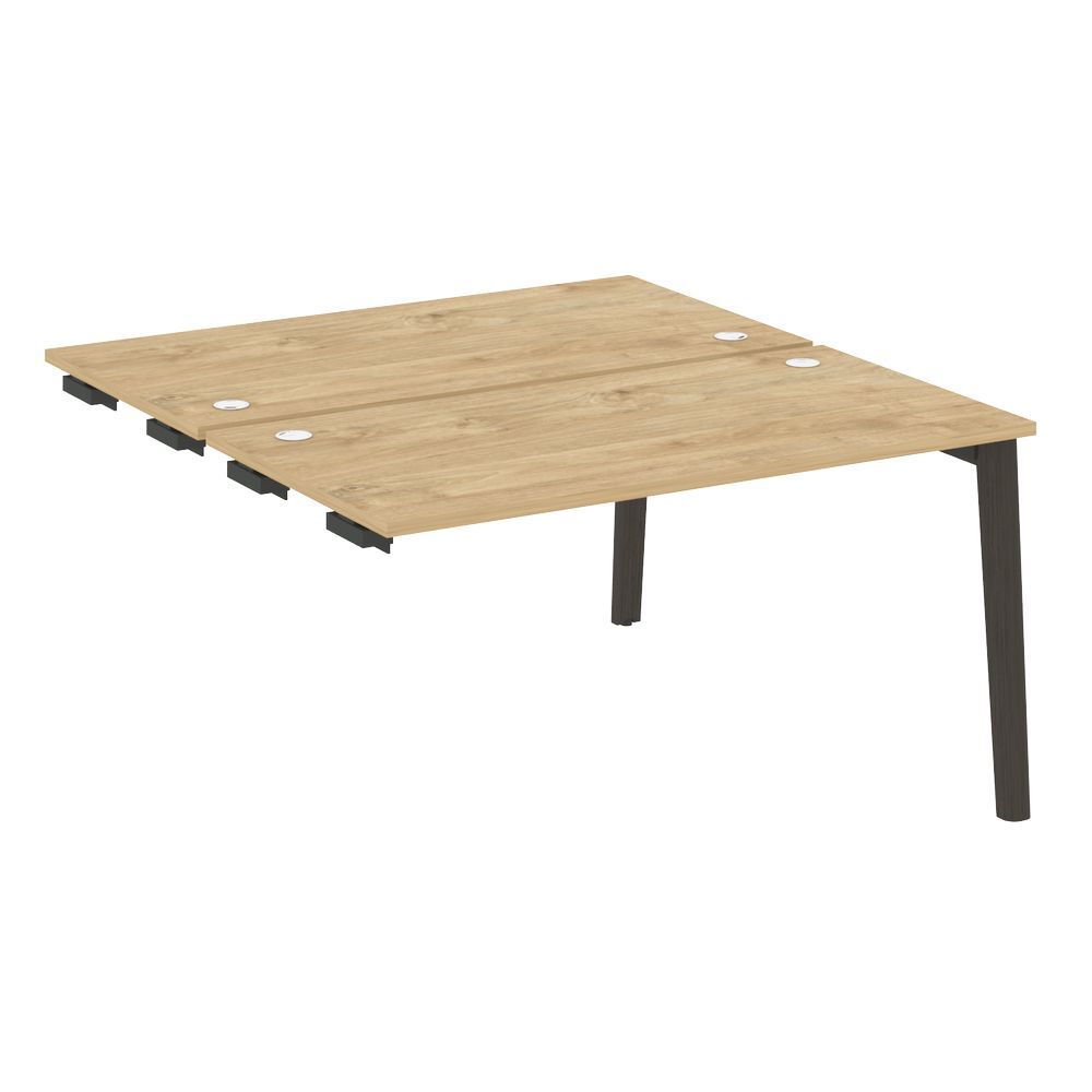 Стол-приставка двойной к опорным элементам (опоры - массив дерева)