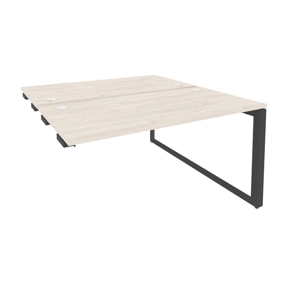 Стол-приставка двойной на О-образном м/к к опорным элементам