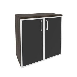 Шкаф низкий широкий (стекло черное)