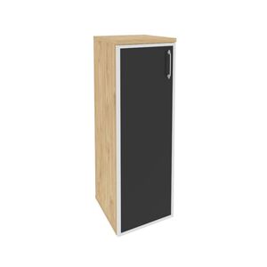 Шкаф средний узкий левый (стекло черное)