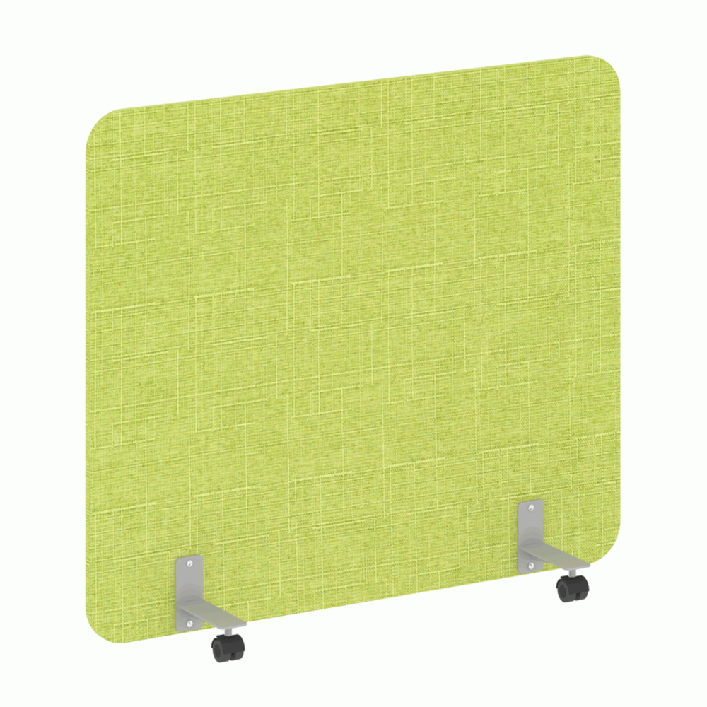 Перегородка на металлических опорах, на роликах