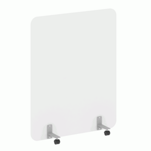 Перегородка на металлических опорах, на роликах