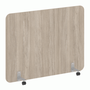 Перегородка на металлических опорах, на роликах