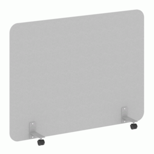 Перегородка на металлических опорах, на роликах