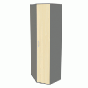 Угловой гардероб с дверью