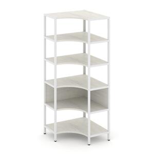 Односекционный угловой стеллаж пятиярусный