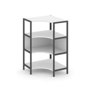 Односекционный угловой стеллаж трехярусный