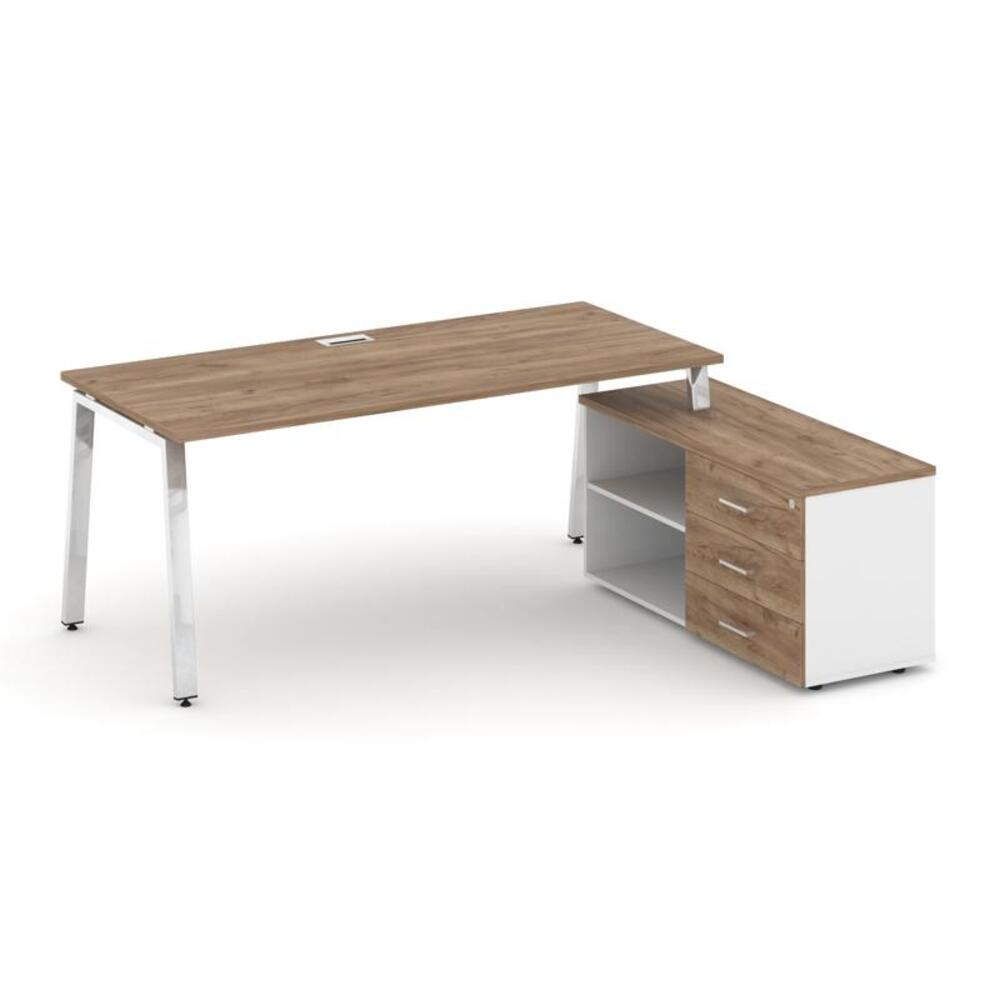 Style Project Direct Lux Стол письменный с греденцией правой