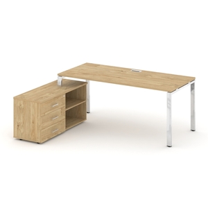 Style Project Direct Lux Стол письменный с греденцией левой