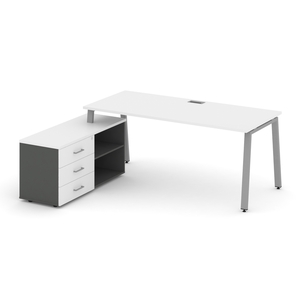 Style Project Direct Стол письменный с греденцией левой