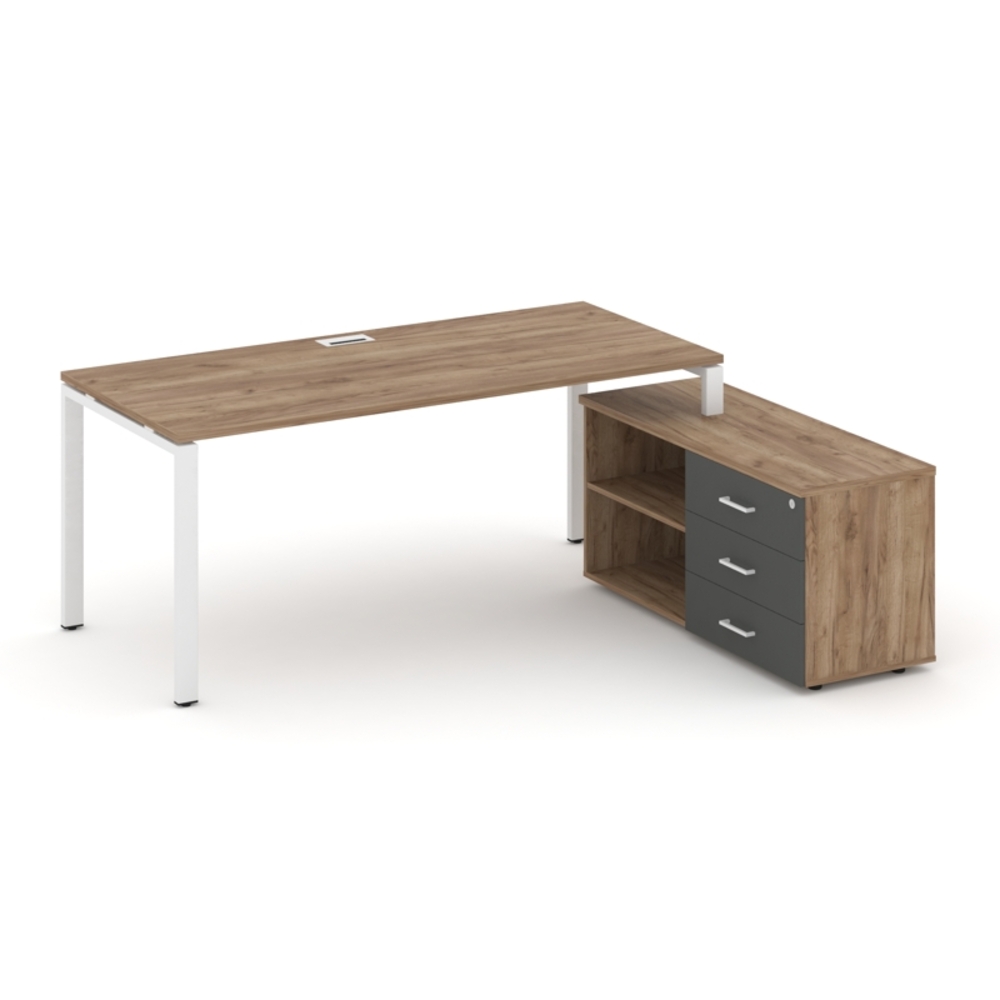 Style Project Direct Стол письменный с греденцией правой