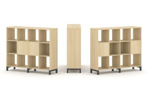 Набор стеллажа двухстороннего, 3 яруса