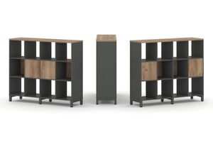 Набор стеллажа двухстороннего, 3 яруса