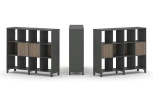 Набор стеллажа двухстороннего, 3 яруса