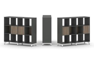 Набор стеллажа двухстороннего, 3 яруса