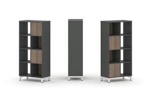 Набор стеллажа двухстороннего, 4 яруса