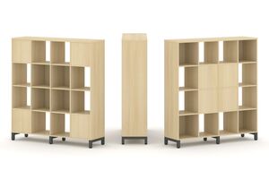 Набор стеллажа двухстороннего, 4 яруса