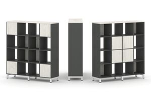 Набор стеллажа двухстороннего, 4 яруса