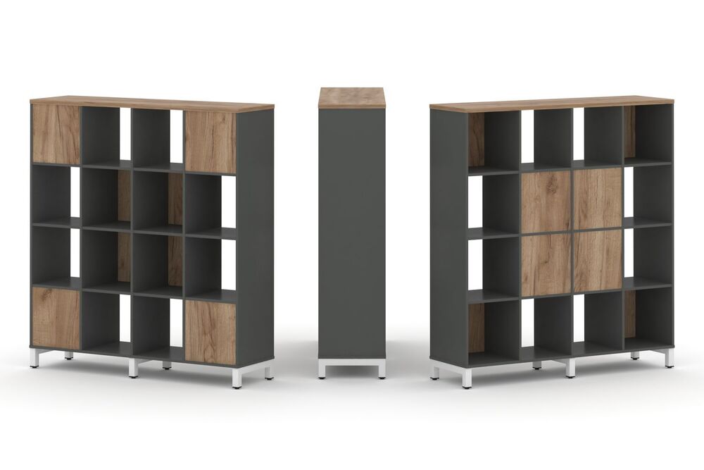 Набор стеллажа двухстороннего, 4 яруса