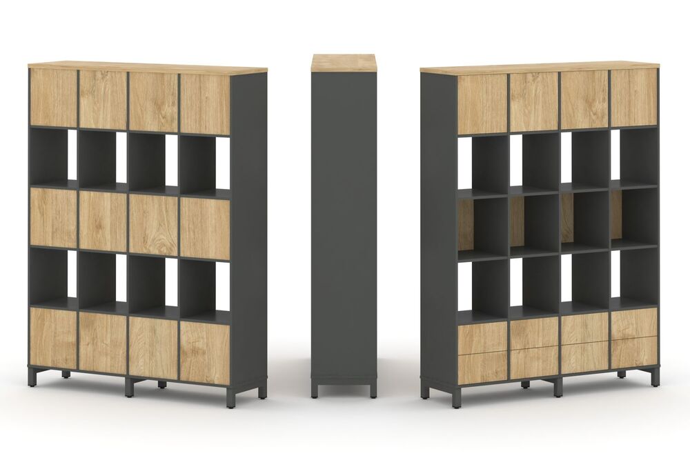 Набор стеллажа одностороннего, 5 ярусов