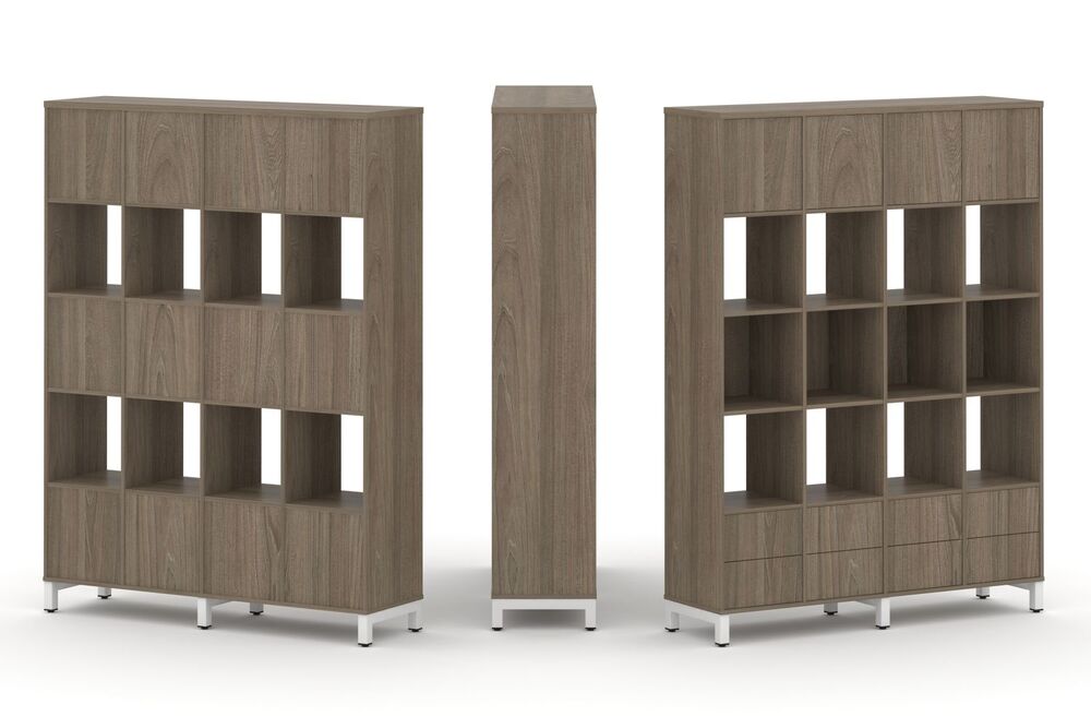 Набор стеллажа одностороннего, 5 ярусов