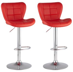 Стул барный PORSCHE красный 2 шт