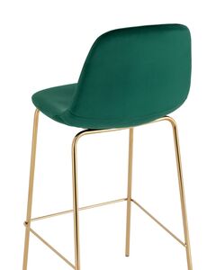 Стул барный Валенсия SN велюр зеленый золотые ножки 2 шт