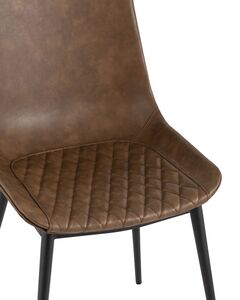 Стул TEXAS экокожа коричневый 2 шт.