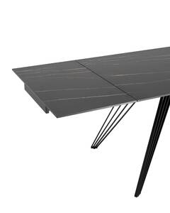 Стол обеденный Пандора раскладной 180-280*90 керамика темная