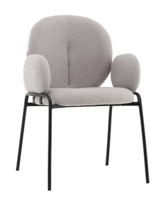 Стул с подлокотниками букле