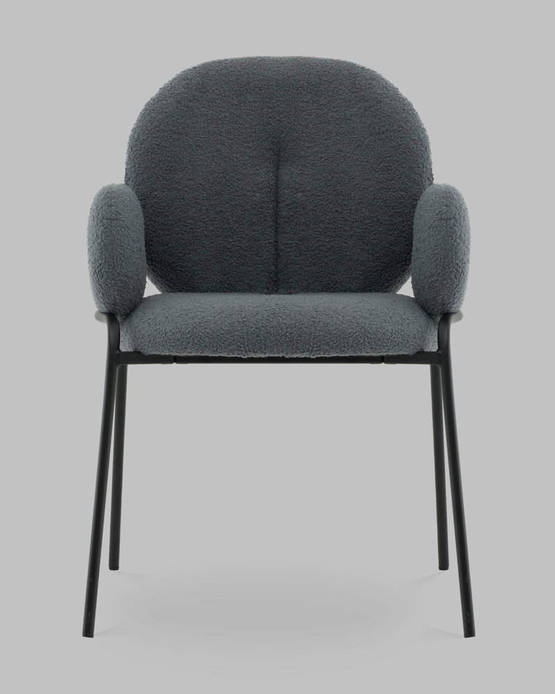 Стул с подлокотниками букле