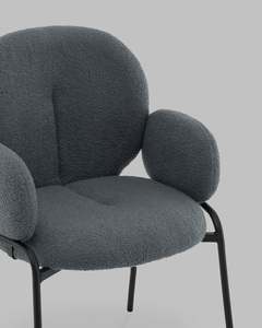 Стул с подлокотниками букле