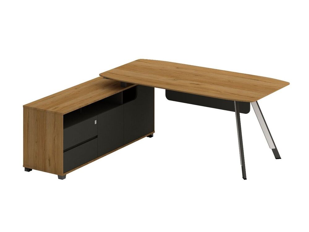 Стол на опорной тумбе (левый)