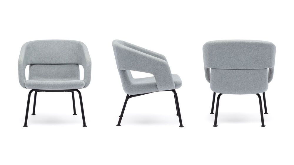 Кресо с низкой спинкой на ножках