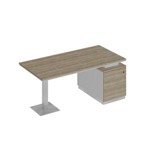 Стол руководителя на опорной тумбе