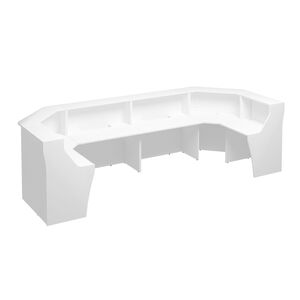 Стойка ресепшен П-образная с вырезом